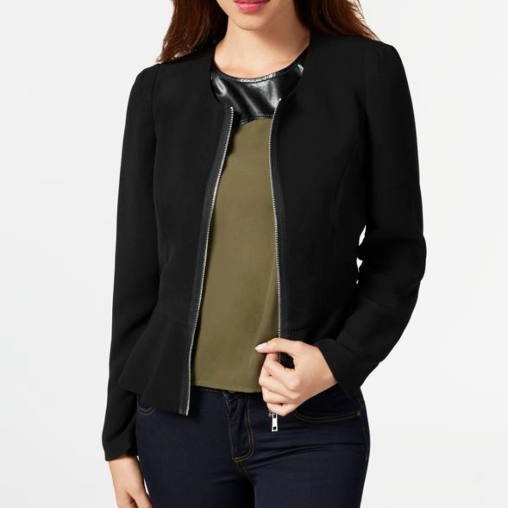 NWT JustFab Peplum Jacket